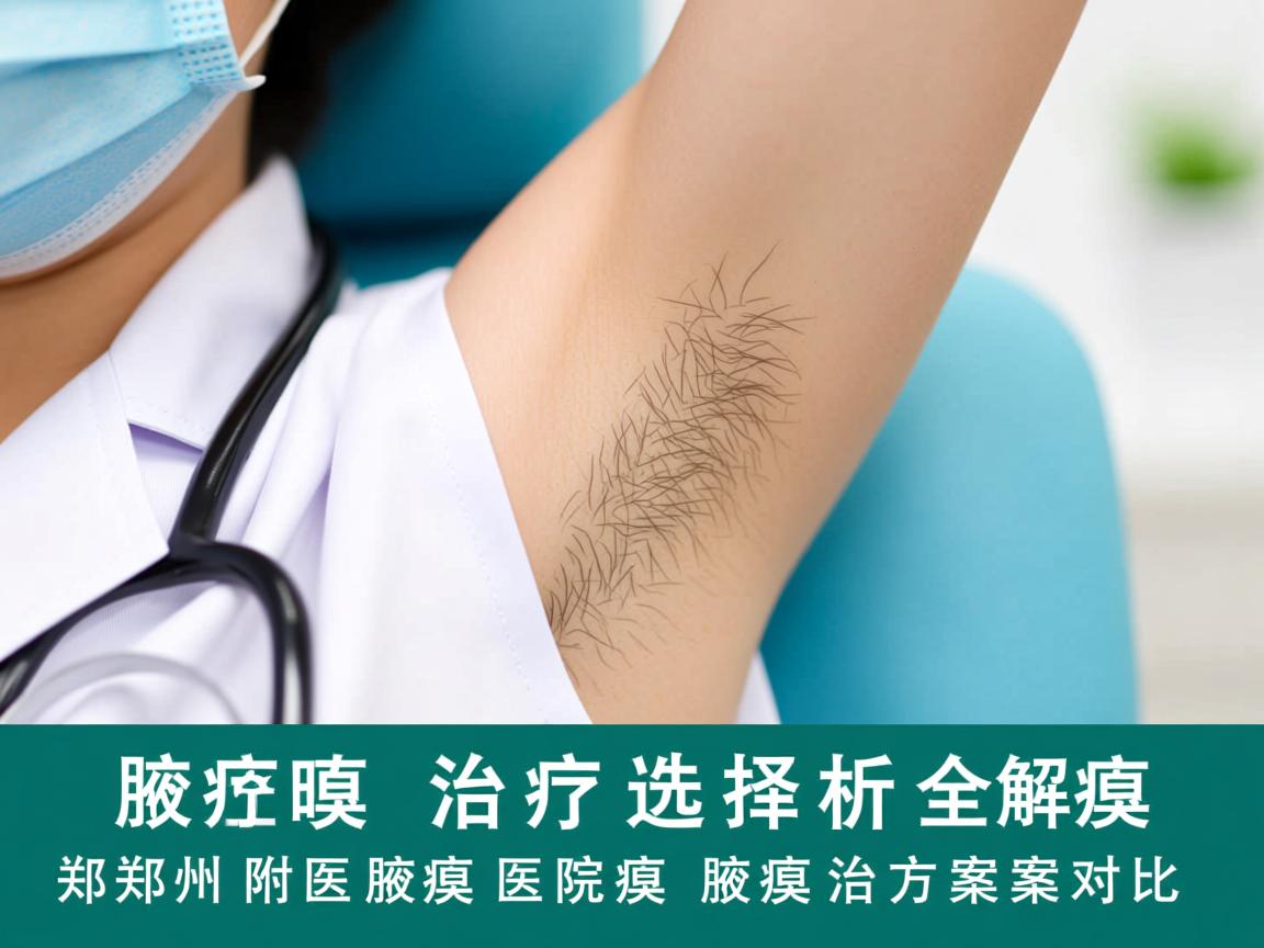 腋臭治疗选择全解析，郑州附医腋臭医院的腋臭治疗方案对比