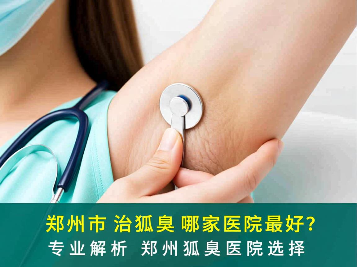 郑州市治狐臭哪家医院最好？专业解析郑州狐臭医院选择