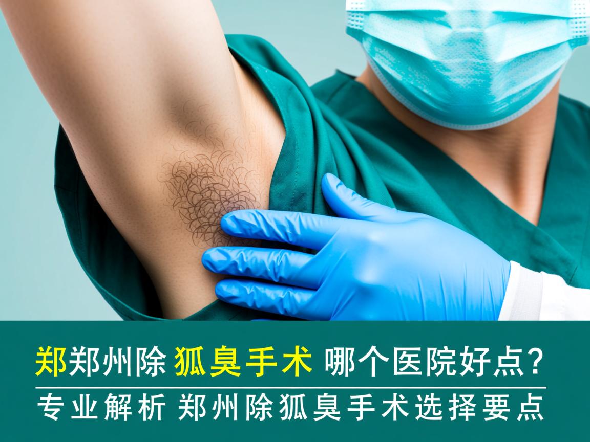 郑州除狐臭手术哪个医院好点？专业解析郑州除狐臭手术选择要点