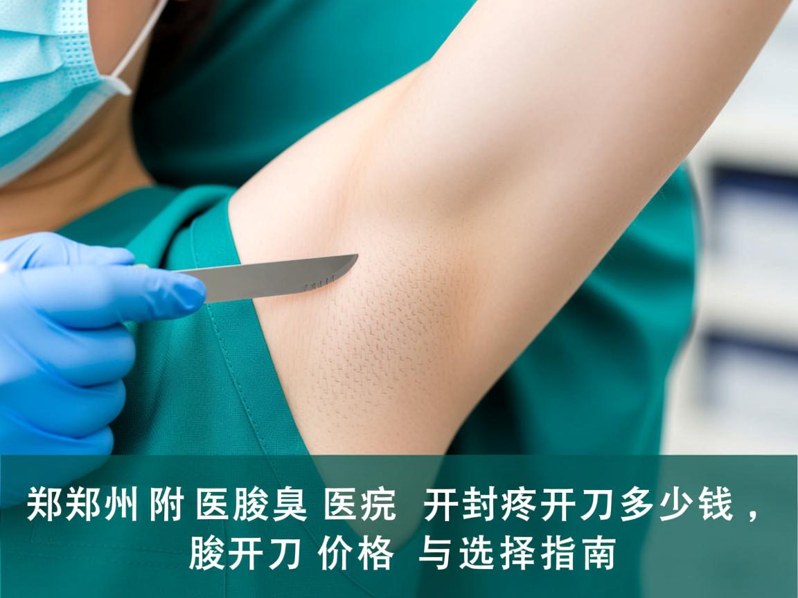郑州附医腋臭医院解析,开封腋臭开刀多少钱,腋臭开刀价格与选择指南 郑州附医腋臭医院解析,开封腋臭开刀多少钱,腋臭开刀价格与选择指南