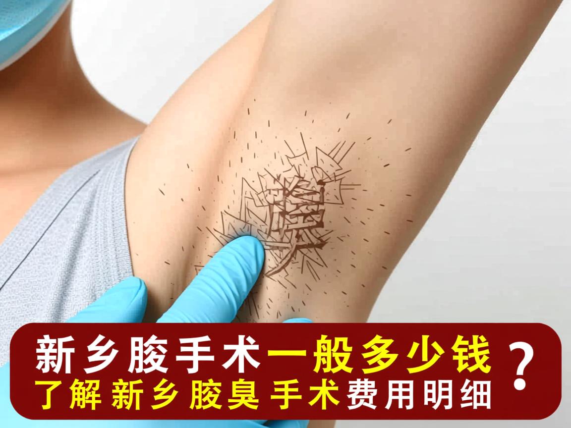 新乡腋臭手术一般多少钱？了解新乡腋臭手术费用明细