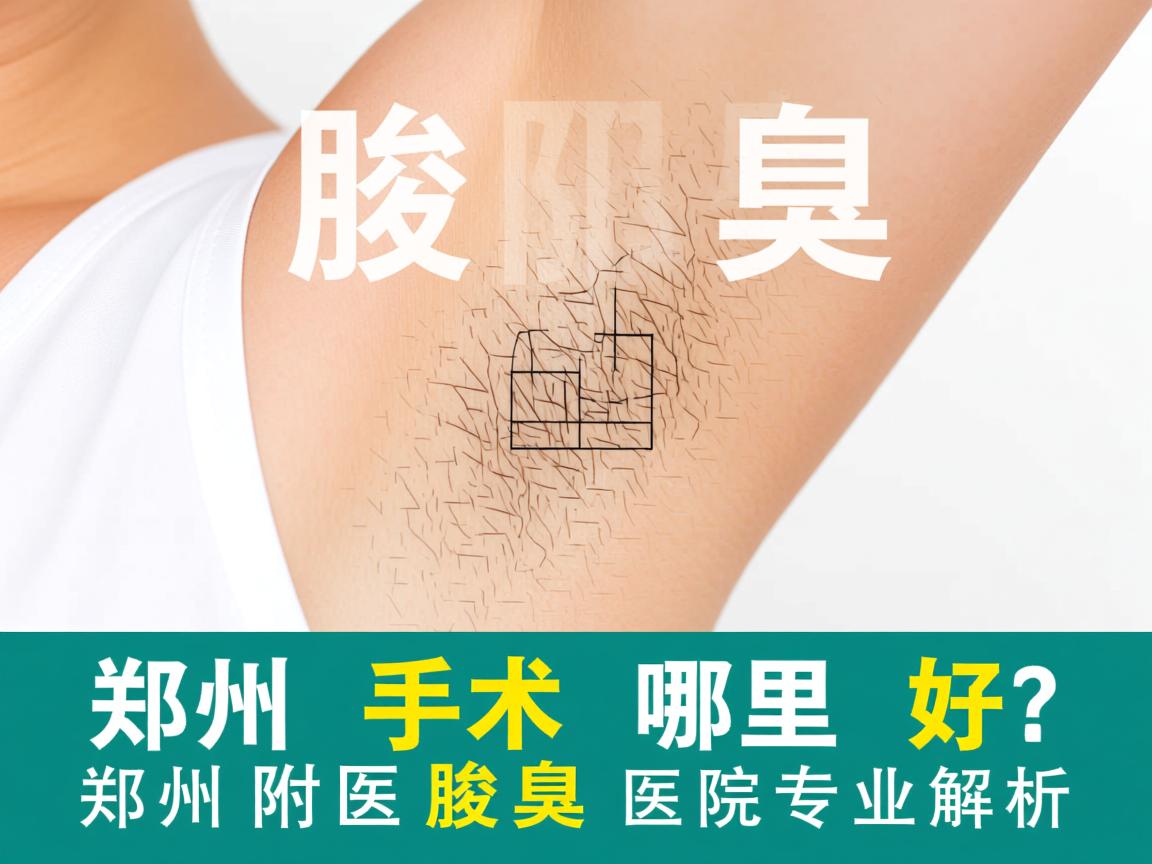 郑州腋臭手术哪里好？郑州附医腋臭医院专业解析