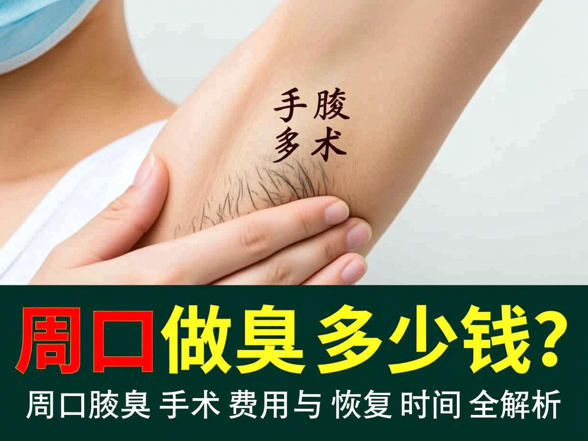 周口做腋臭手术多少钱？周口腋臭手术费用与恢复时间全解析