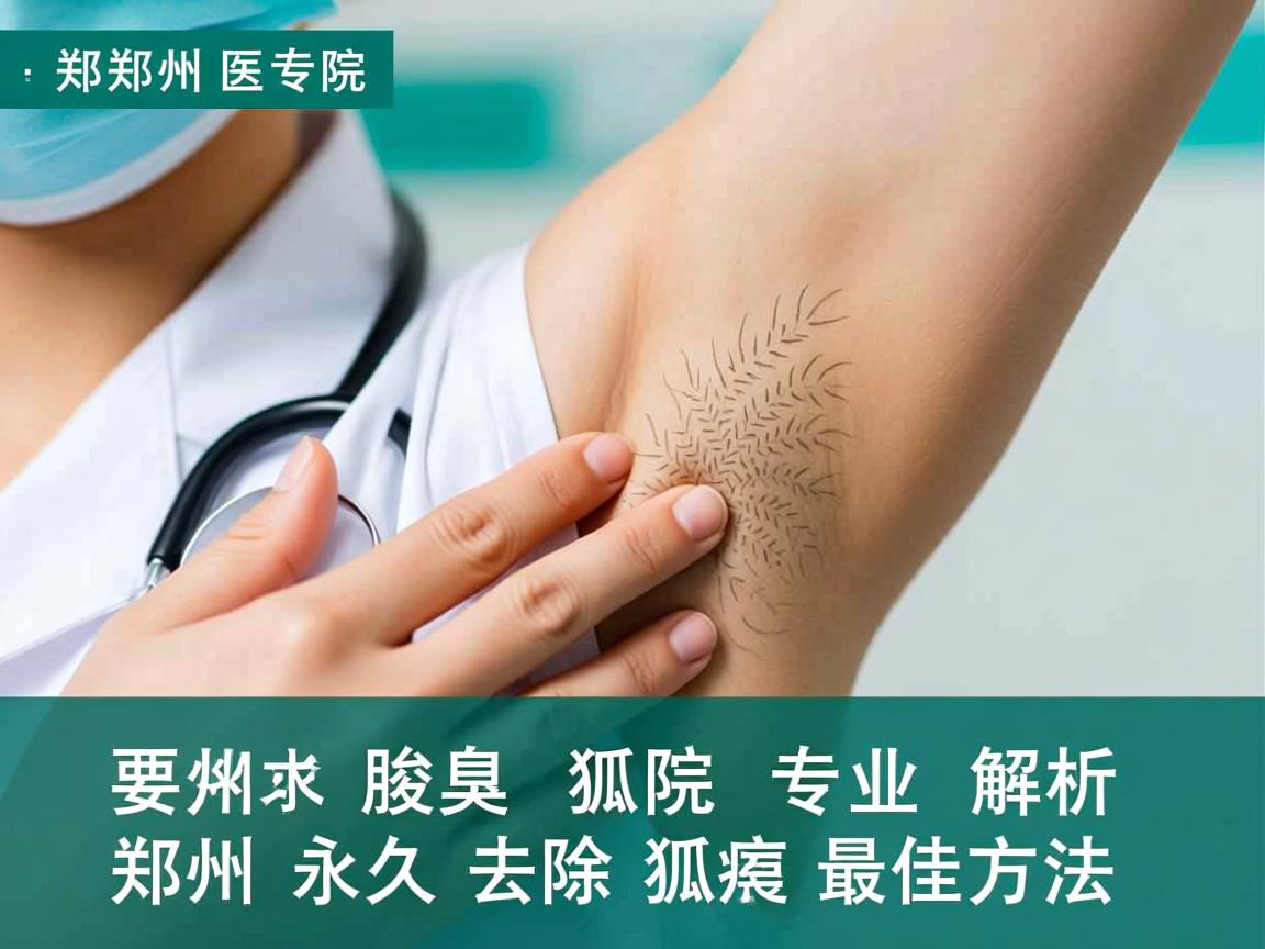郑州腋臭医院专业解析，郑州永久去除狐臭的最佳方法