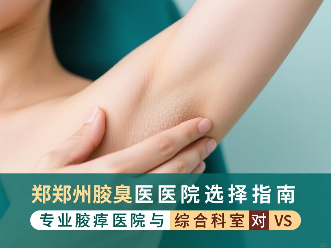 郑州腋臭医院选择指南，专业腋臭医院与综合科室对比