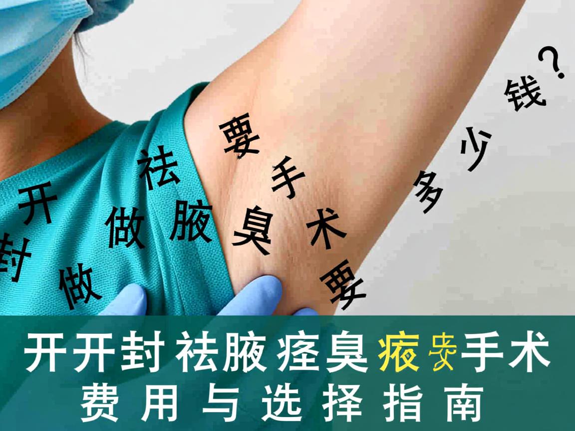 在开封做祛腋臭手术要多少钱?开封祛腋臭手术费用与选择指南 在开封做祛腋臭手术要多少钱?开封祛腋臭手术费用与选择指南