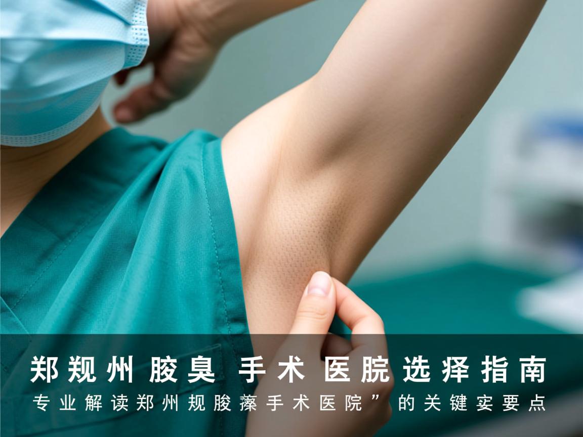 郑州腋臭手术医院选择指南，专业解读郑州正规腋臭手术医院的关键要点