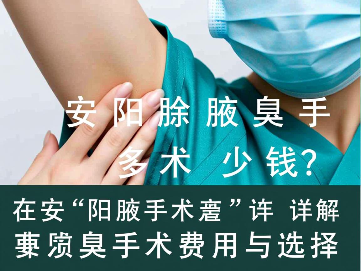 在安阳除腋臭手术多少钱?详解安阳腋臭手术费用与选择 在安阳除腋臭手术多少钱?详解安阳腋臭手术费用与选择