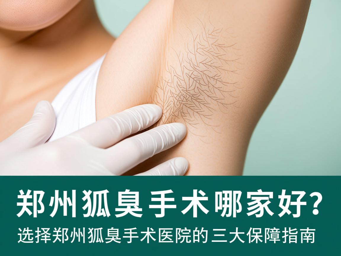 郑州狐臭手术哪家好？选择郑州狐臭手术医院的三大保障指南