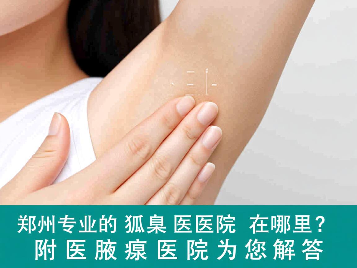 郑州专业的狐臭医院在哪里？郑州附医腋臭医院为您解答