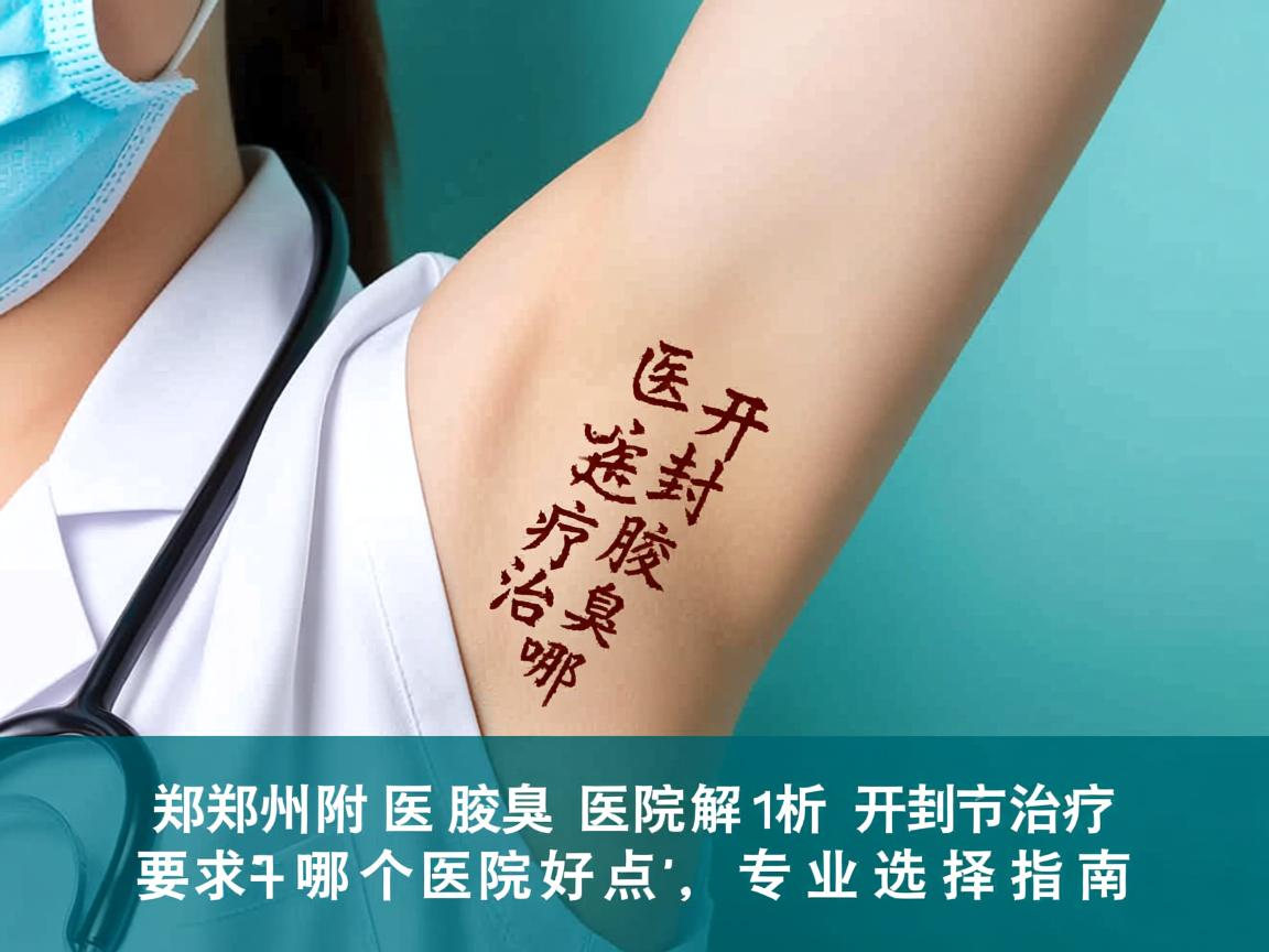 郑州附医腋臭医院解析,开封治疗腋臭哪个医院好点,专业选择指南 郑州附医腋臭医院解析,开封治疗腋臭哪个医院好点,专业选择指南