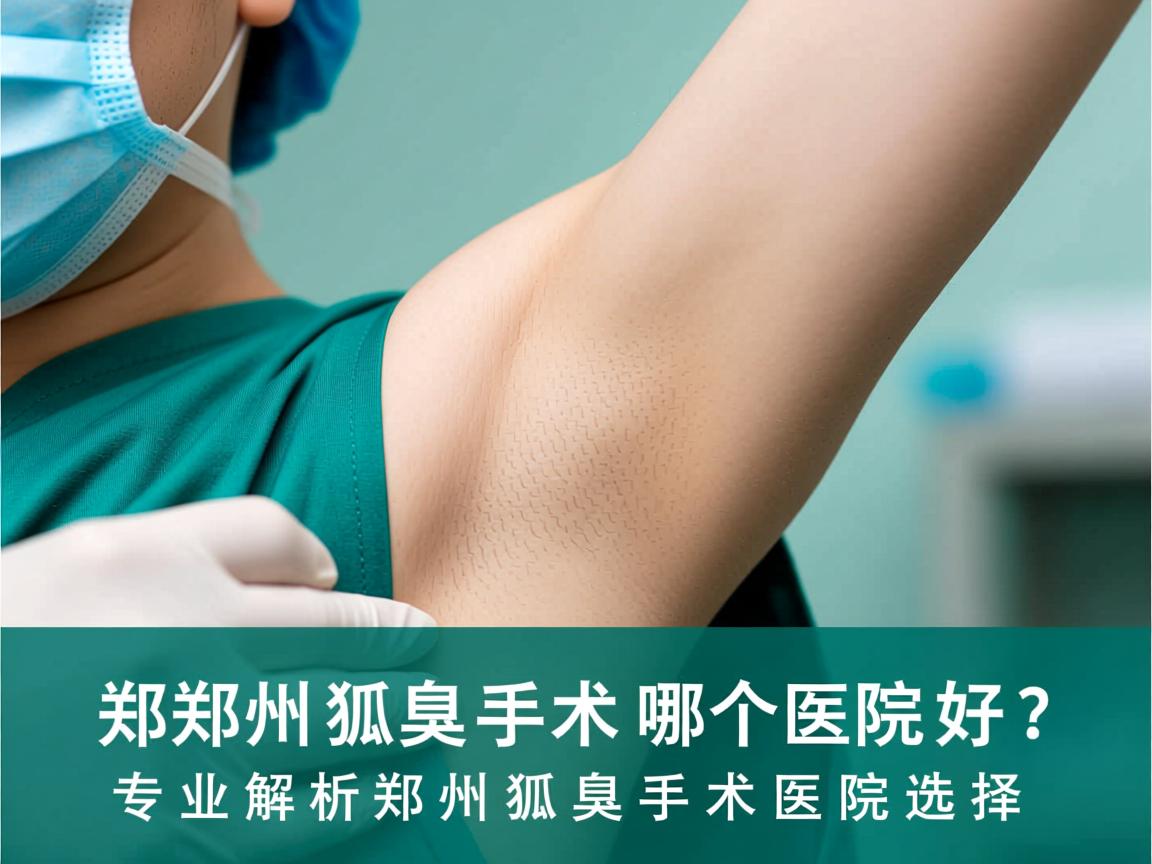 郑州狐臭手术哪个医院好？专业解析郑州狐臭手术医院选择