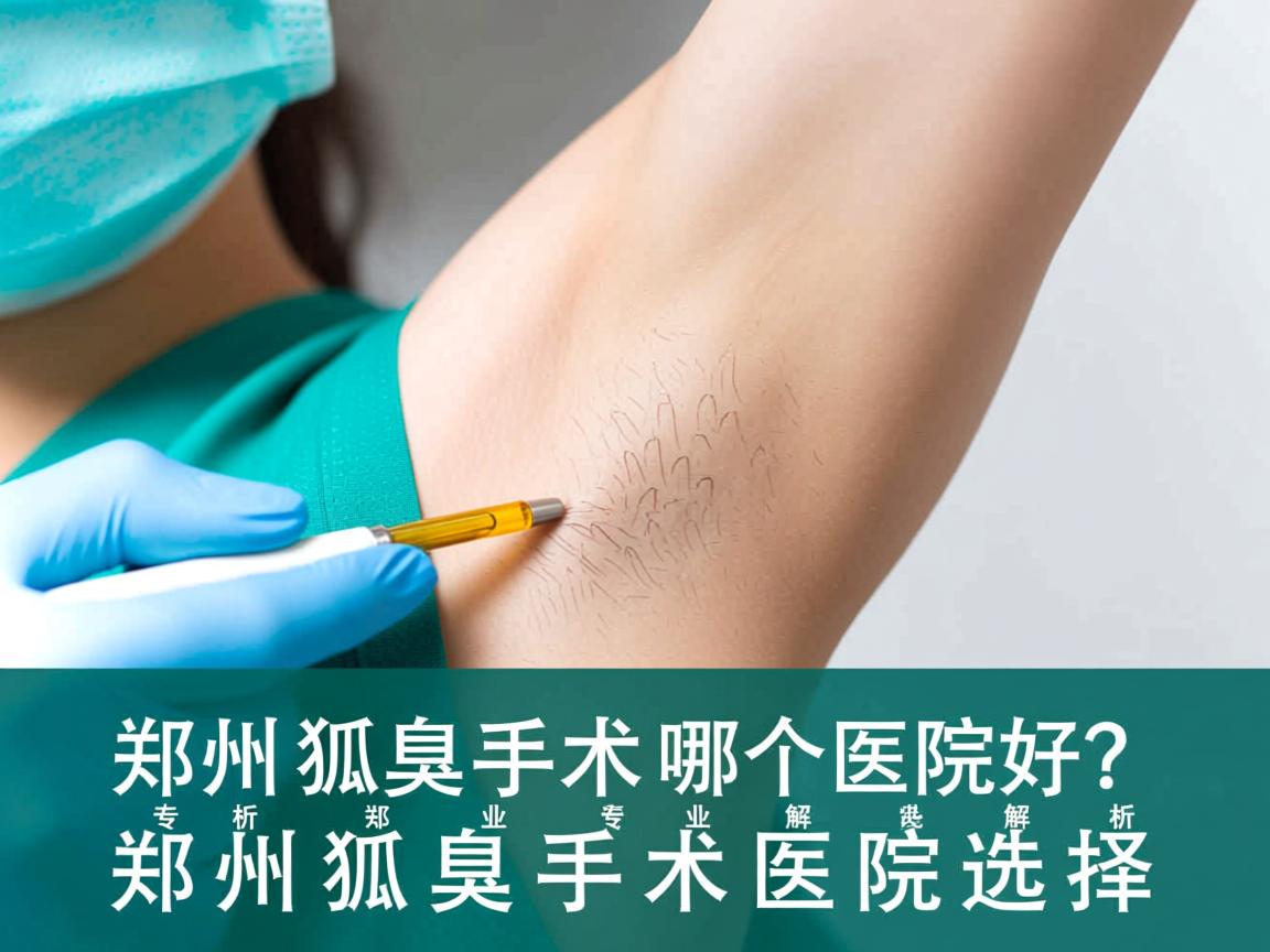郑州狐臭手术哪个医院好？专业解析郑州狐臭手术医院选择