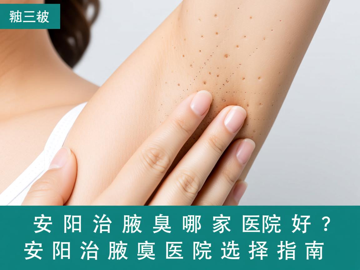安阳治腋臭哪家医院好？安阳治腋臭医院选择指南
