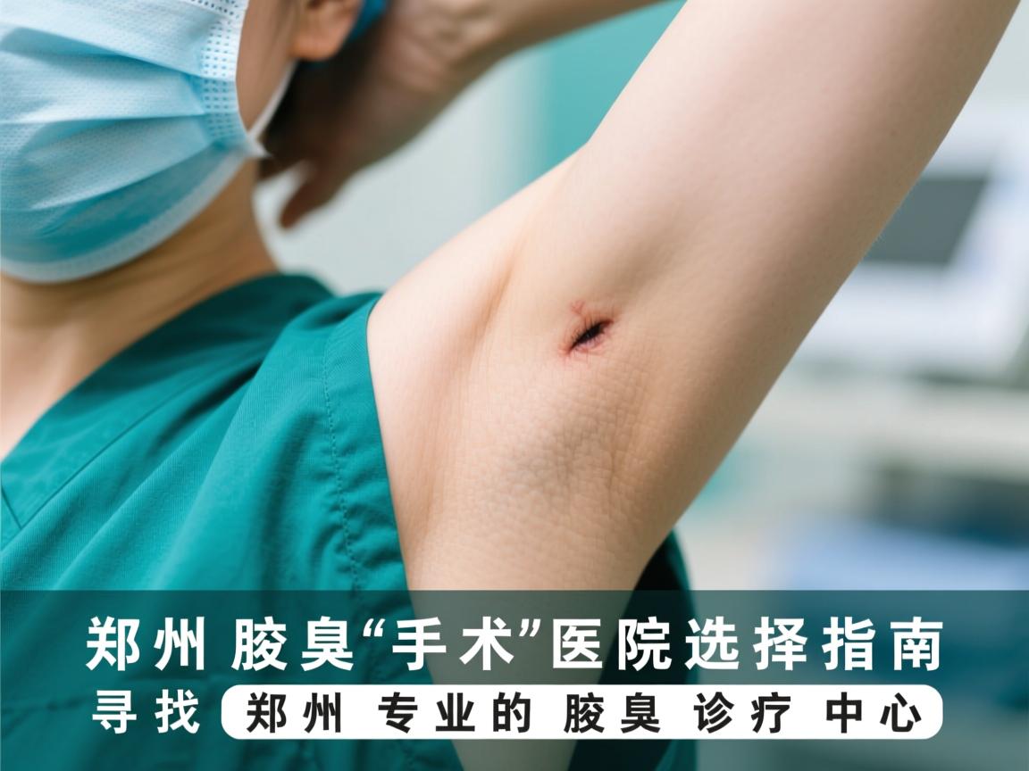 郑州腋臭手术医院选择指南，寻找郑州专业的腋臭诊疗中心