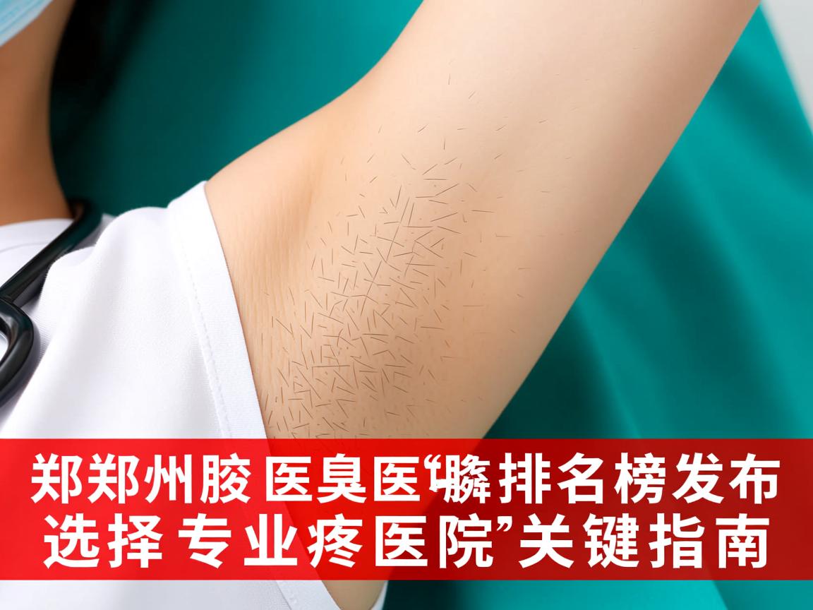 郑州腋臭医院排名榜发布，选择专业腋臭医院的关键指南
