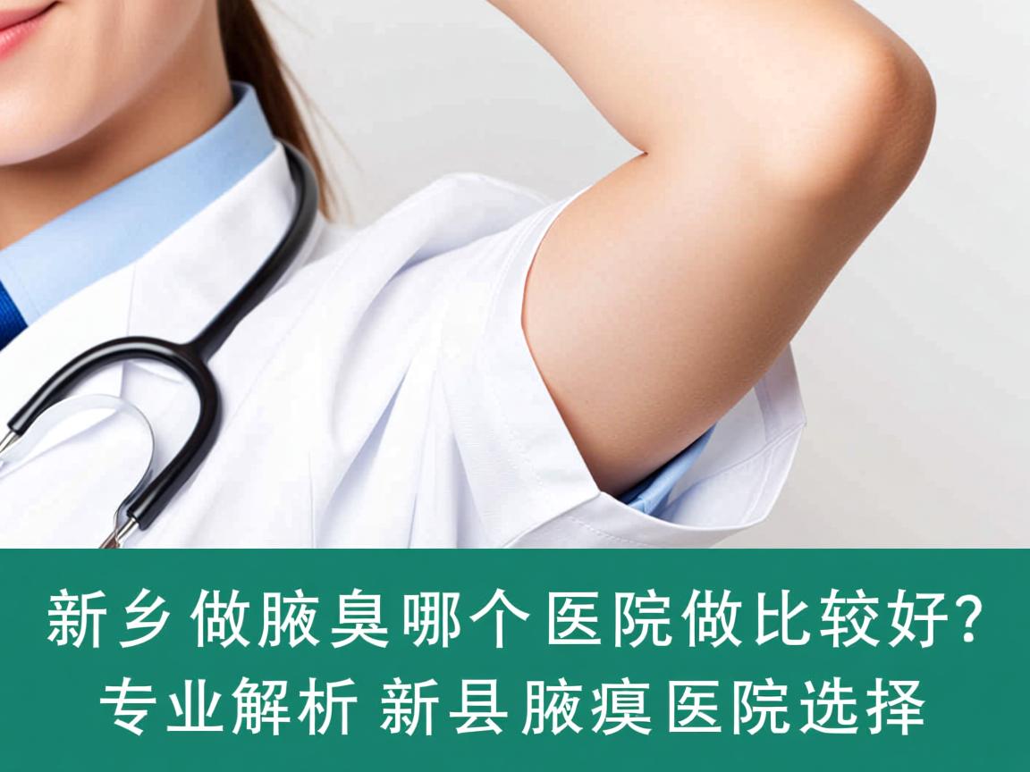 新乡做腋臭哪个医院做比较好？专业解析新乡腋臭医院选择