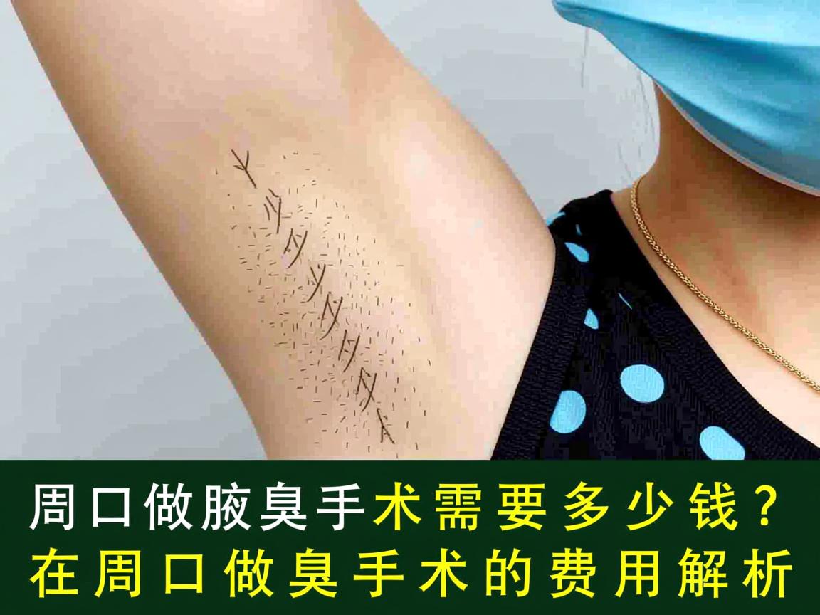 在周口做腋臭手术需要多少钱？在周口做腋臭手术的费用解析