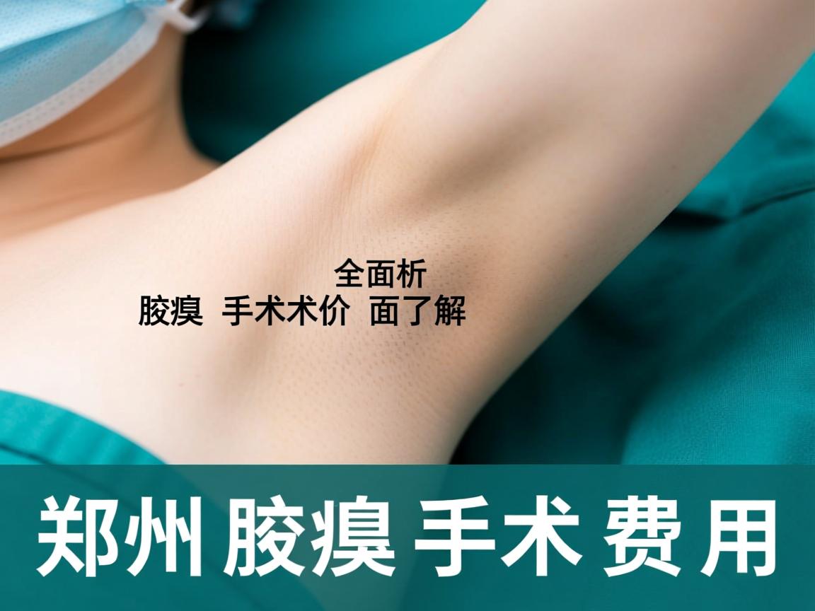 郑州腋臭手术价格解析，全面了解郑州腋臭手术费用