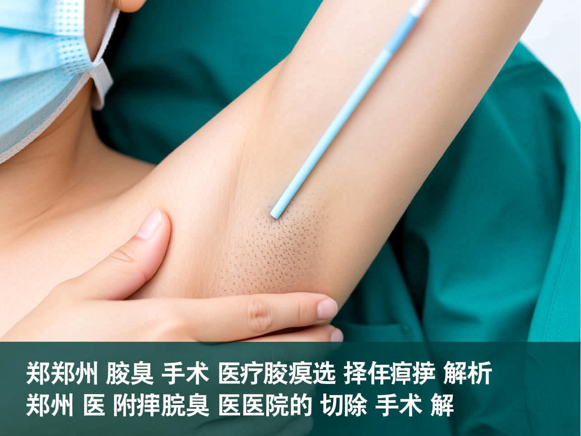 郑州腋臭手术医院选择，郑州附医腋臭医院的切除手术解析