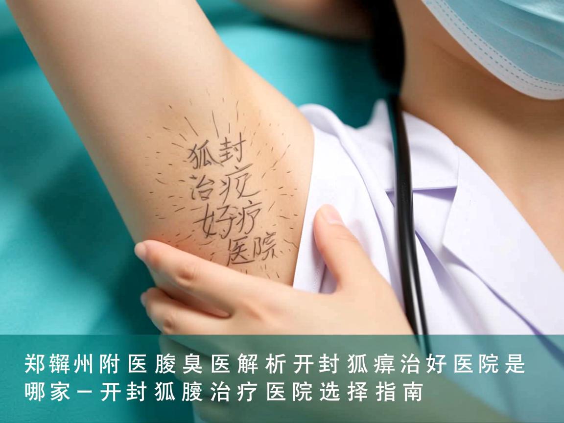 郑州附医腋臭医院解析,开封狐臭治疗好医院是哪家,开封狐臭治疗医院选择指南 郑州附医腋臭医院解析,开封狐臭治疗好医院是哪家,开封狐臭治疗医院选择指南