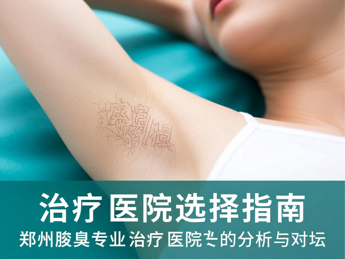 专业腋臭治疗医院选择指南,郑州腋臭专业治疗医院的分析与对比 专业腋臭治疗医院选择指南,郑州腋臭专业治疗医院的分析与对比