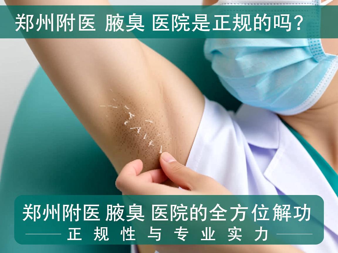 郑州附医腋臭医院是正规的吗？全方位解析郑州附医腋臭医院的正规性与专业实力