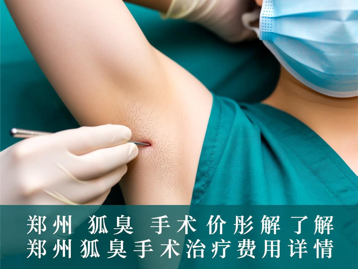 郑州狐臭手术价格解析，了解郑州狐臭手术治疗费用详情