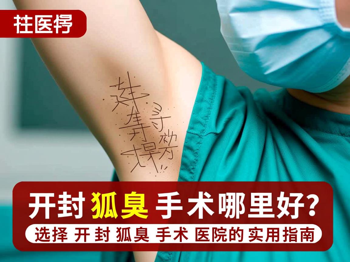 开封狐臭手术哪里好?选择开封狐臭手术医院的实用指南 开封狐臭手术哪里好?选择开封狐臭手术医院的实用指南