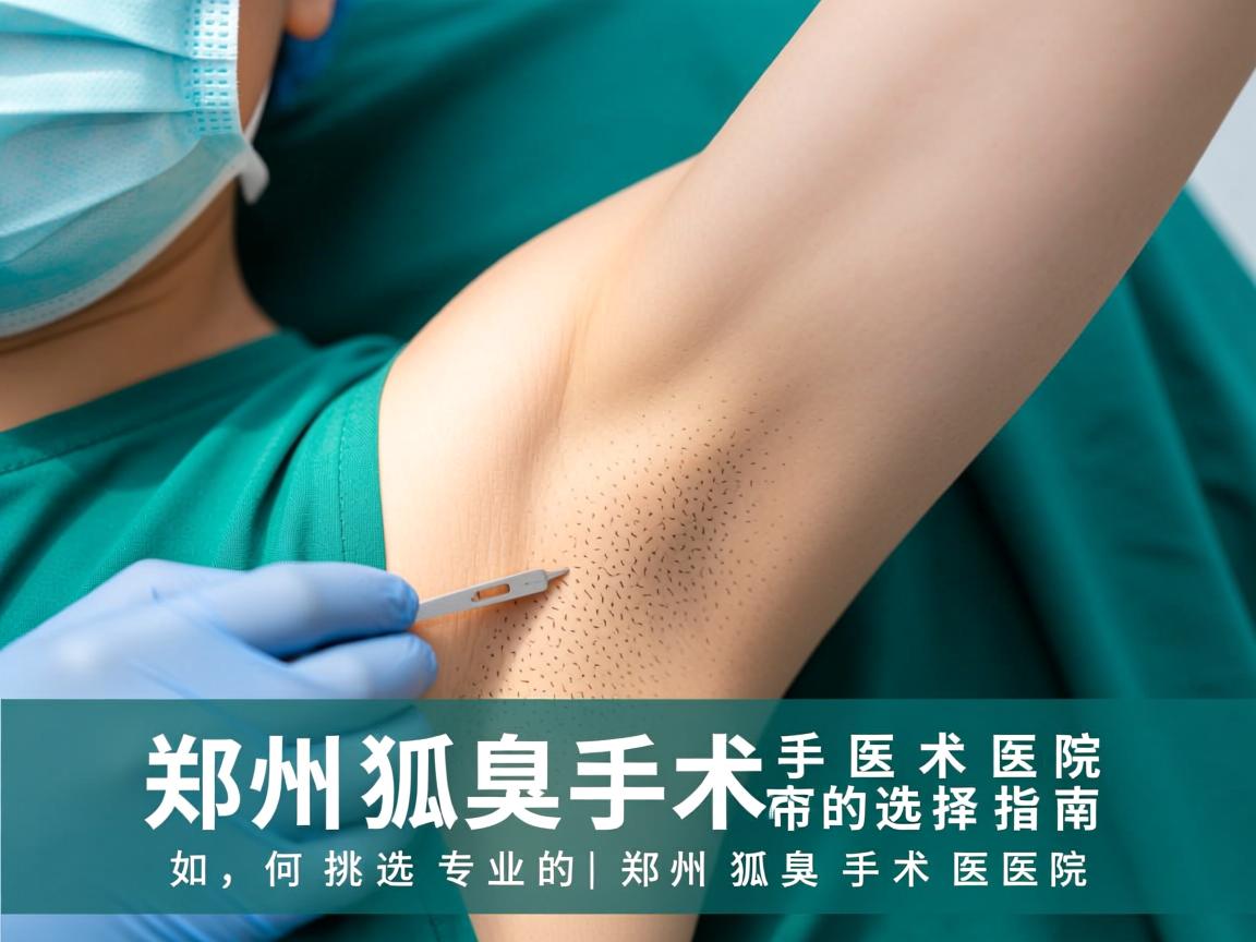 郑州狐臭手术医院选择指南，如何挑选专业的郑州狐臭手术医院