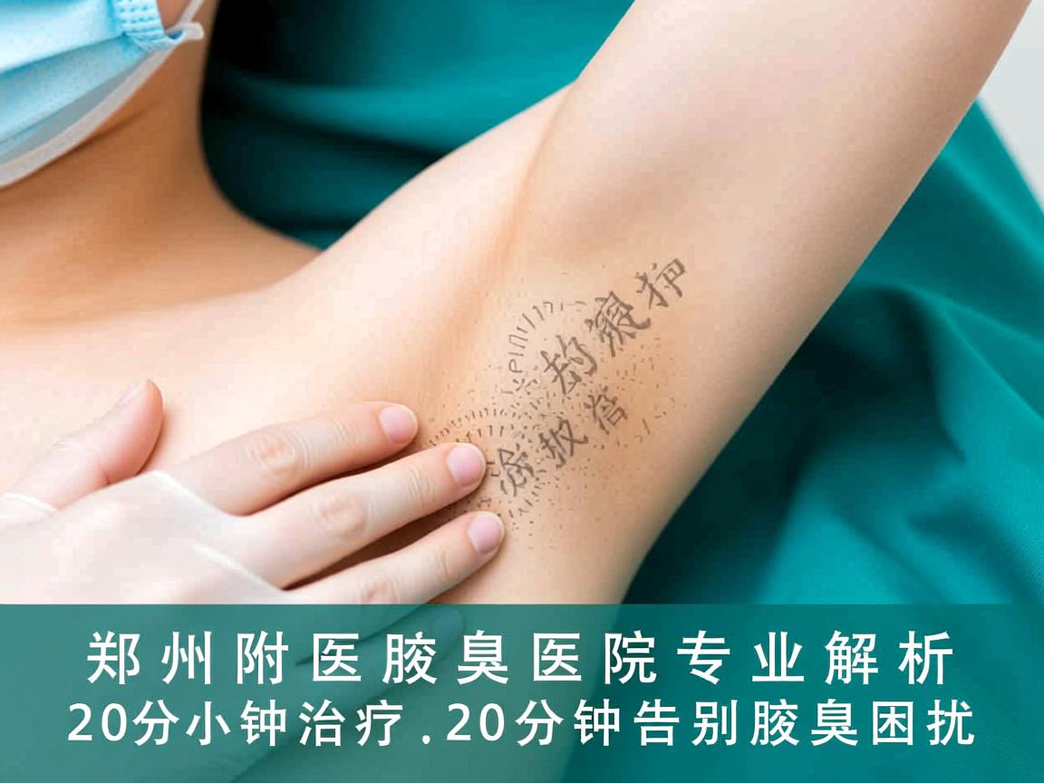 郑州附医腋臭医院专业解析，20分钟治疗狐臭，20分钟告别腋臭困扰