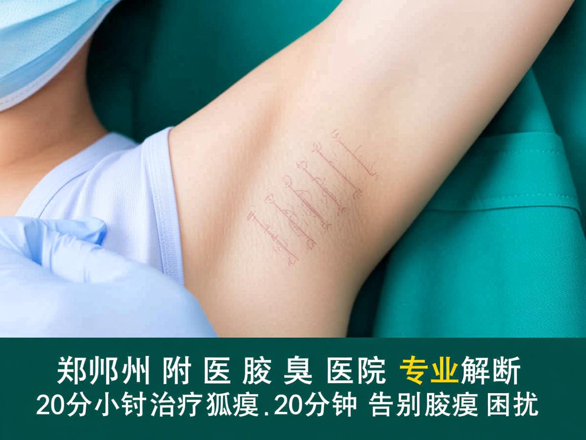 郑州附医腋臭医院专业解析，20分钟治疗狐臭，20分钟告别腋臭困扰