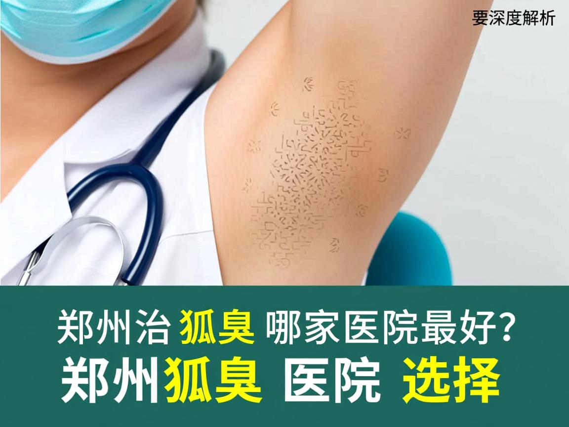 郑州治狐臭哪家医院最好？深度解析郑州狐臭医院选择