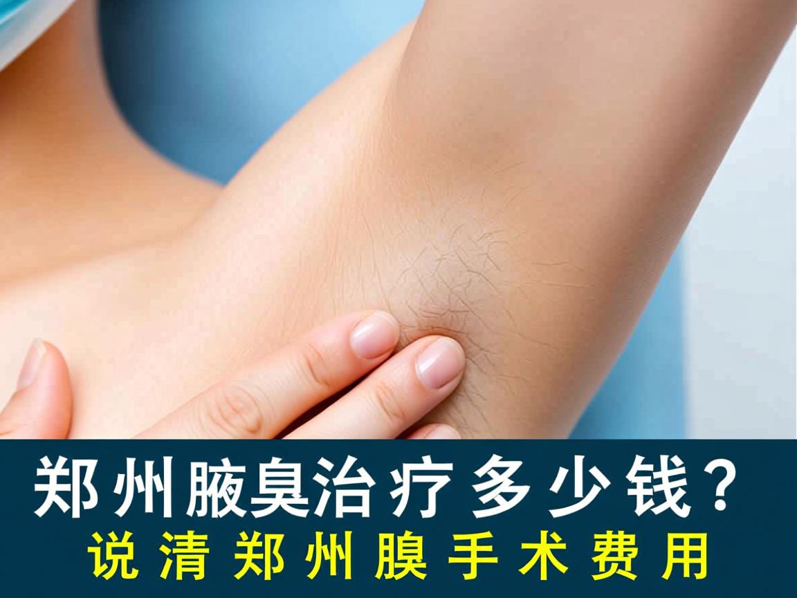 郑州腋臭治疗多少钱？说清郑州腋臭手术费用