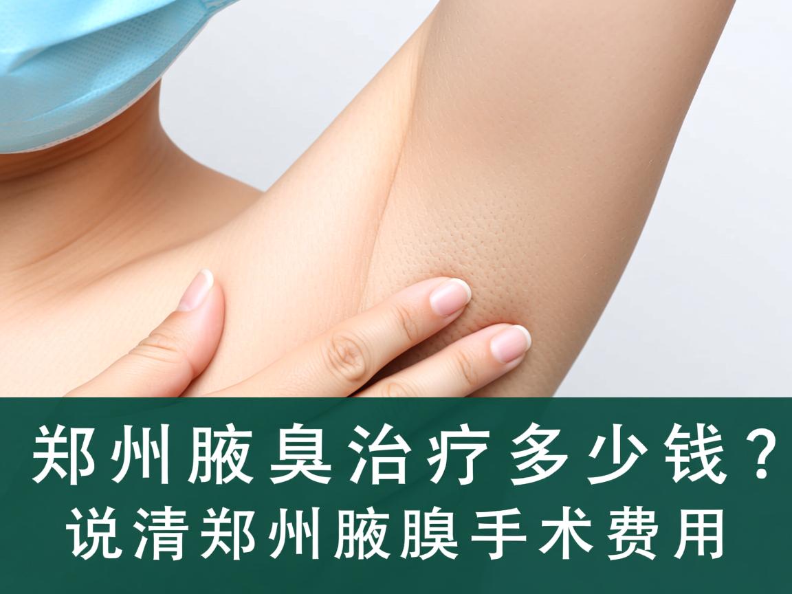 郑州腋臭治疗多少钱？说清郑州腋臭手术费用