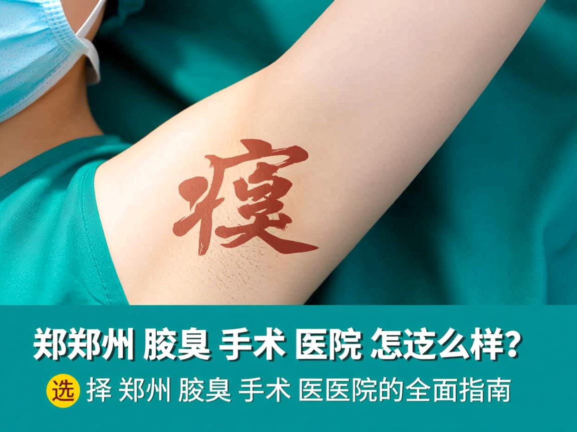 郑州腋臭手术医院怎么样?选择郑州腋臭手术医院的全面指南 郑州腋臭手术医院怎么样?选择郑州腋臭手术医院的全面指南