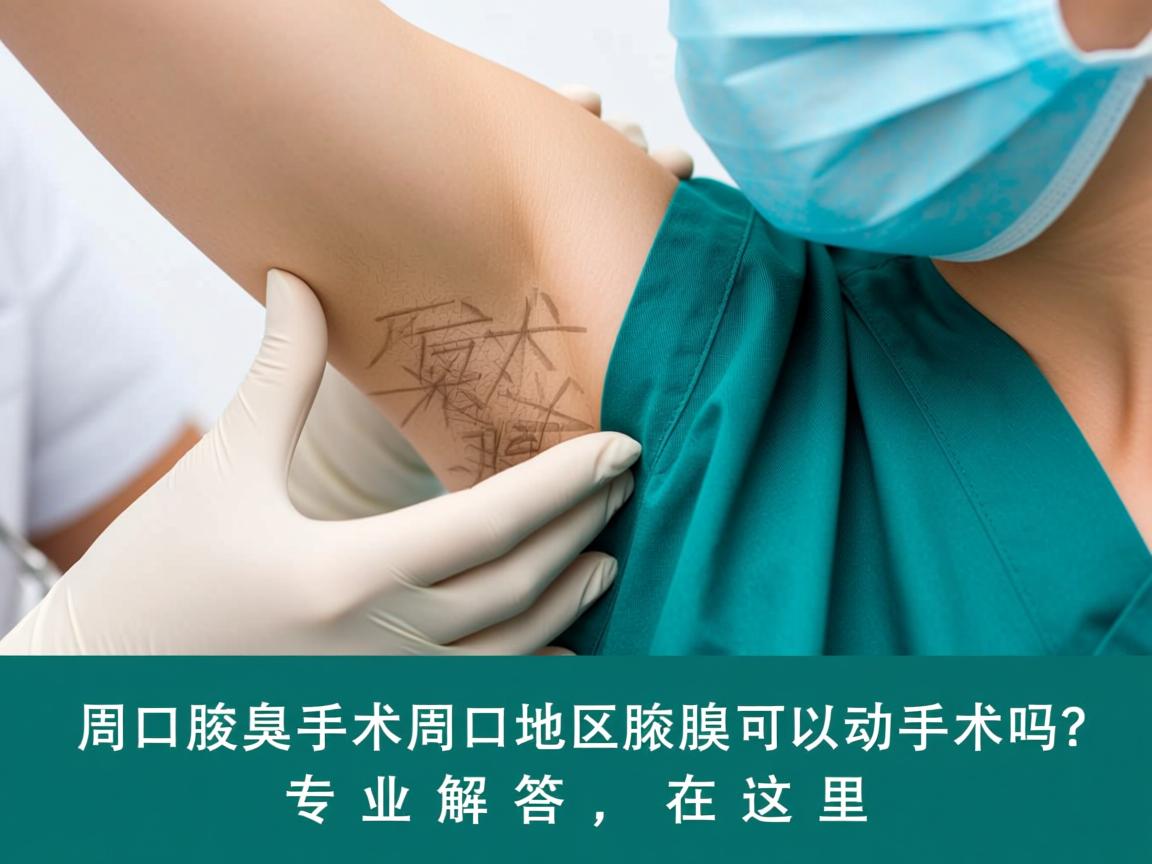 周口腋臭手术，周口地区腋臭可以动手术吗？专业解答在这里