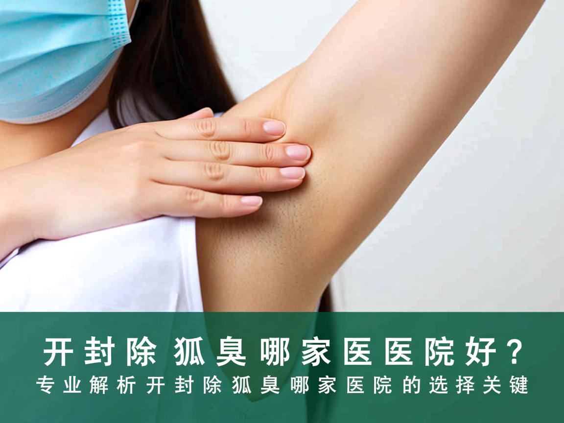 开封除狐臭哪家医院好？专业解析开封除狐臭哪家医院的选择关键