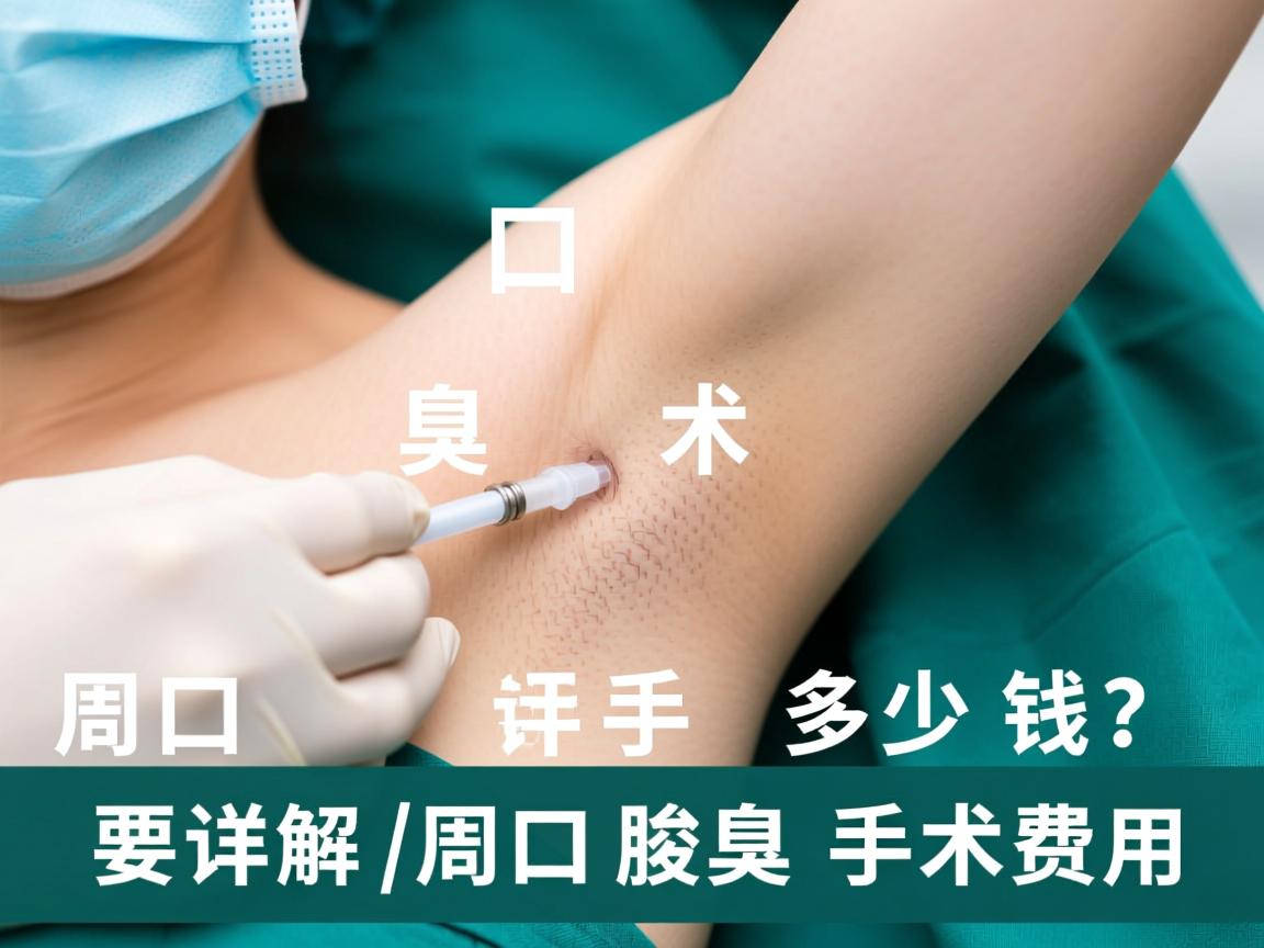 周口腋臭手术多少钱？详解周口腋臭手术费用