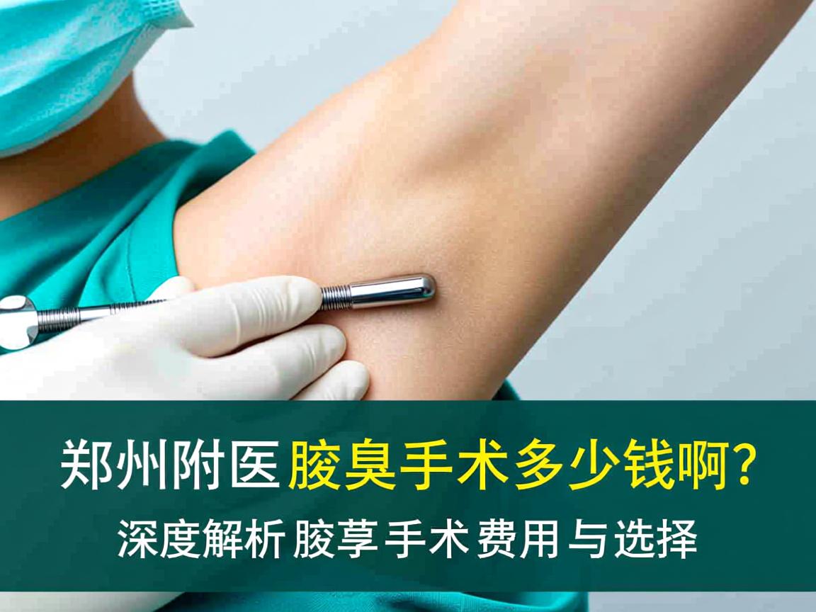 郑州附医腋臭手术多少钱啊？深度解析腋臭手术费用与选择