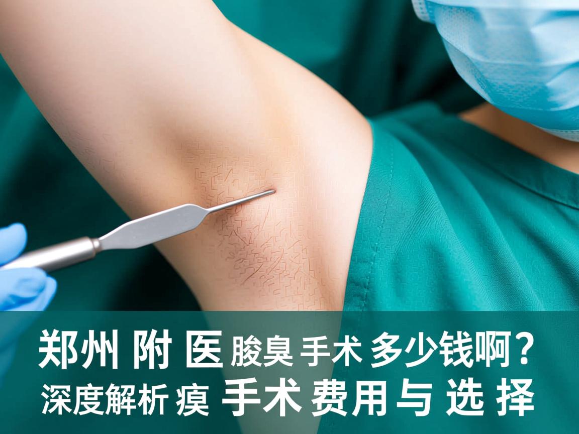 郑州附医腋臭手术多少钱啊？深度解析腋臭手术费用与选择
