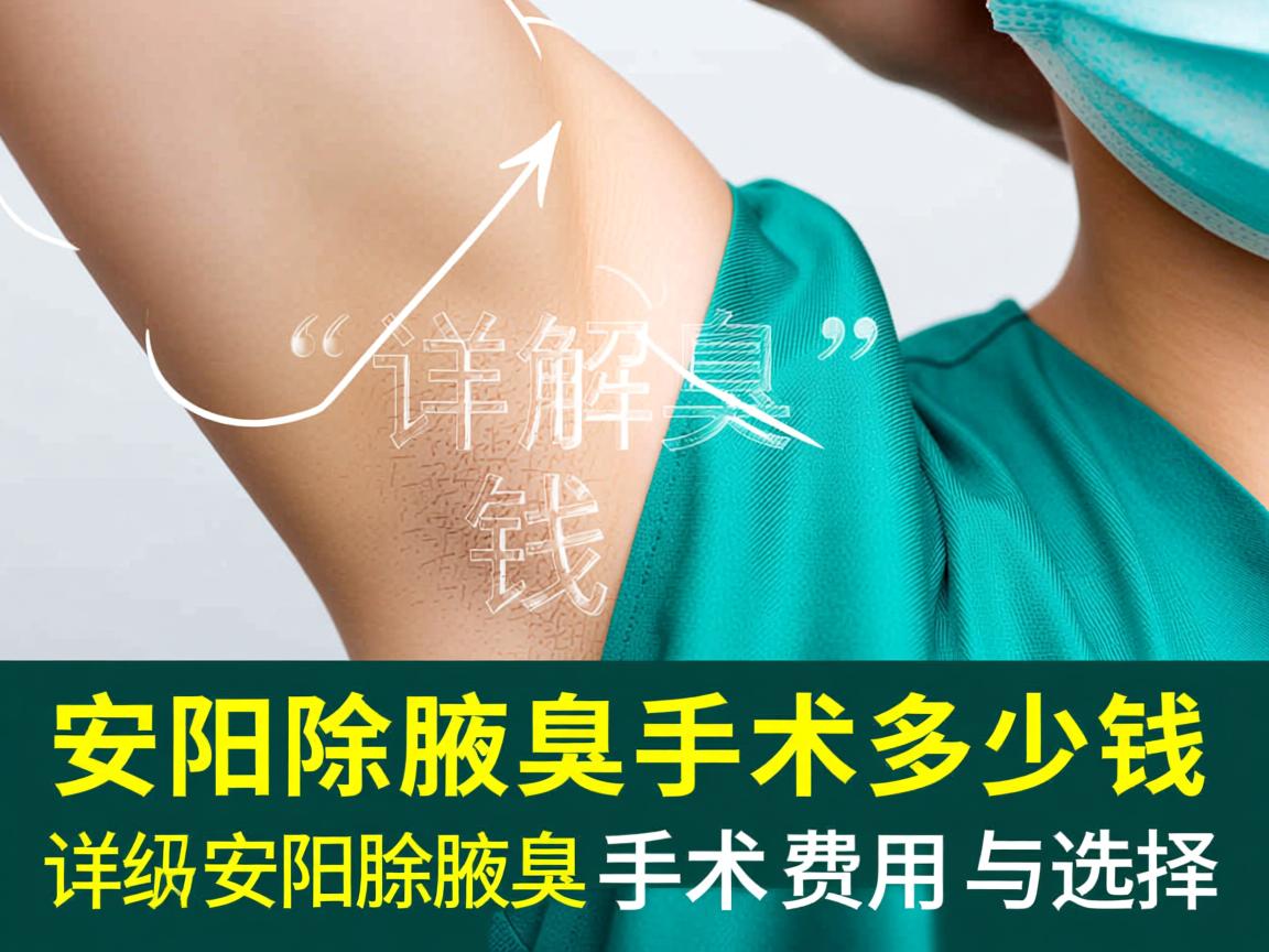 在安阳除腋臭手术多少钱，详解安阳除腋臭手术费用与选择