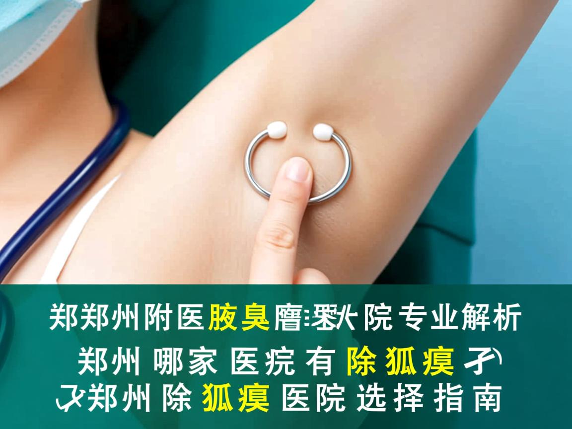 郑州附医腋臭医院专业解析，郑州哪家医院有除狐臭，郑州除狐臭医院选择指南