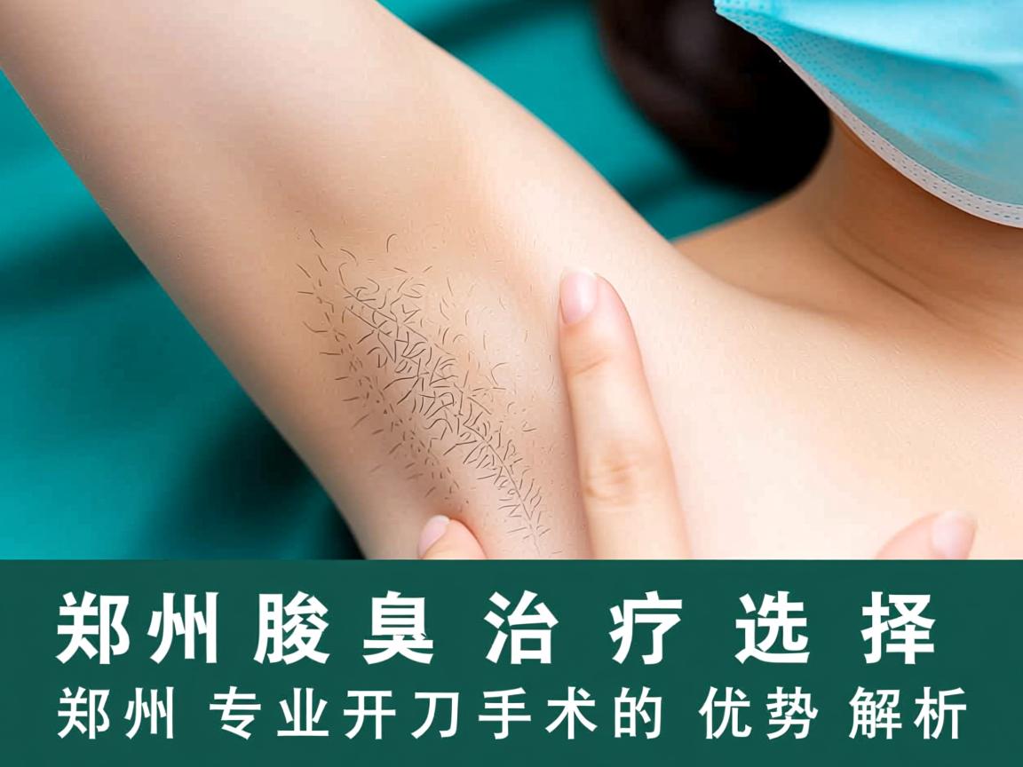 郑州腋臭治疗选择，郑州专业开刀手术的优势解析