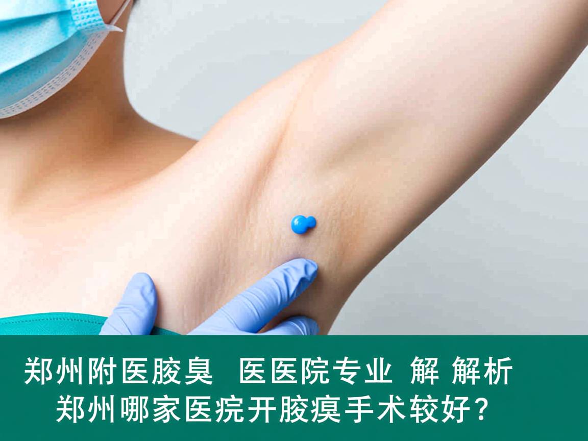 郑州附医腋臭医院专业解析，郑州哪家医院开腋臭手术较好？