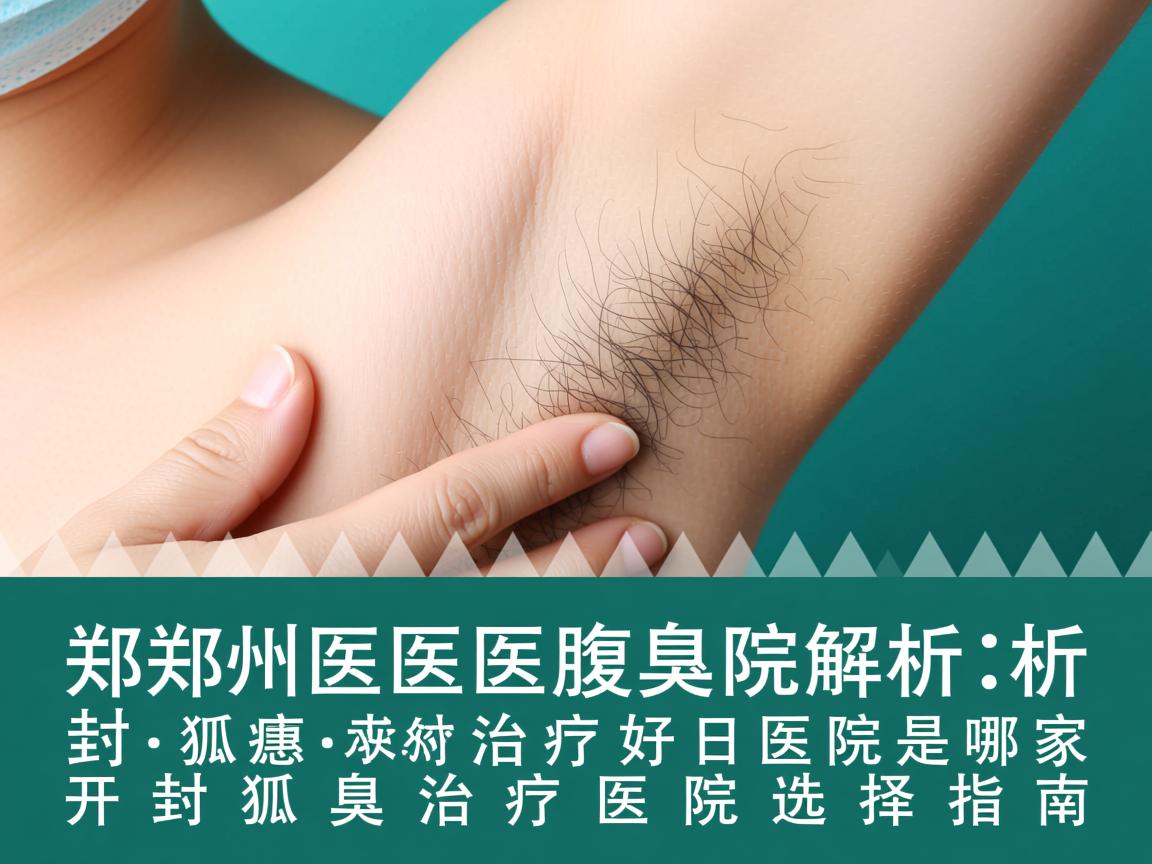 郑州附医腋臭医院解析，开封狐臭治疗好医院是哪家，开封狐臭治疗医院选择指南