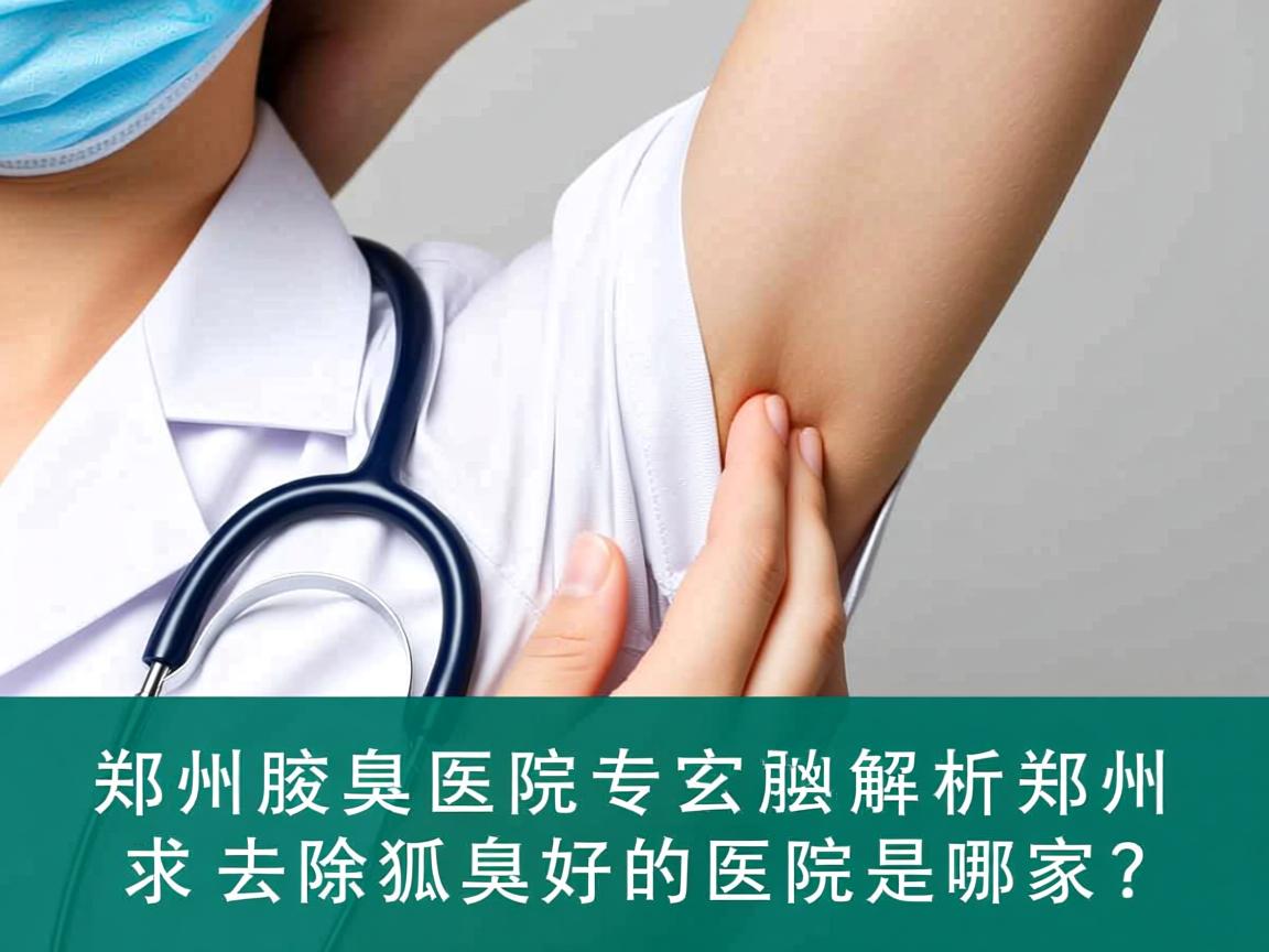 郑州腋臭医院专业解析，郑州去除狐臭好的医院是哪家？