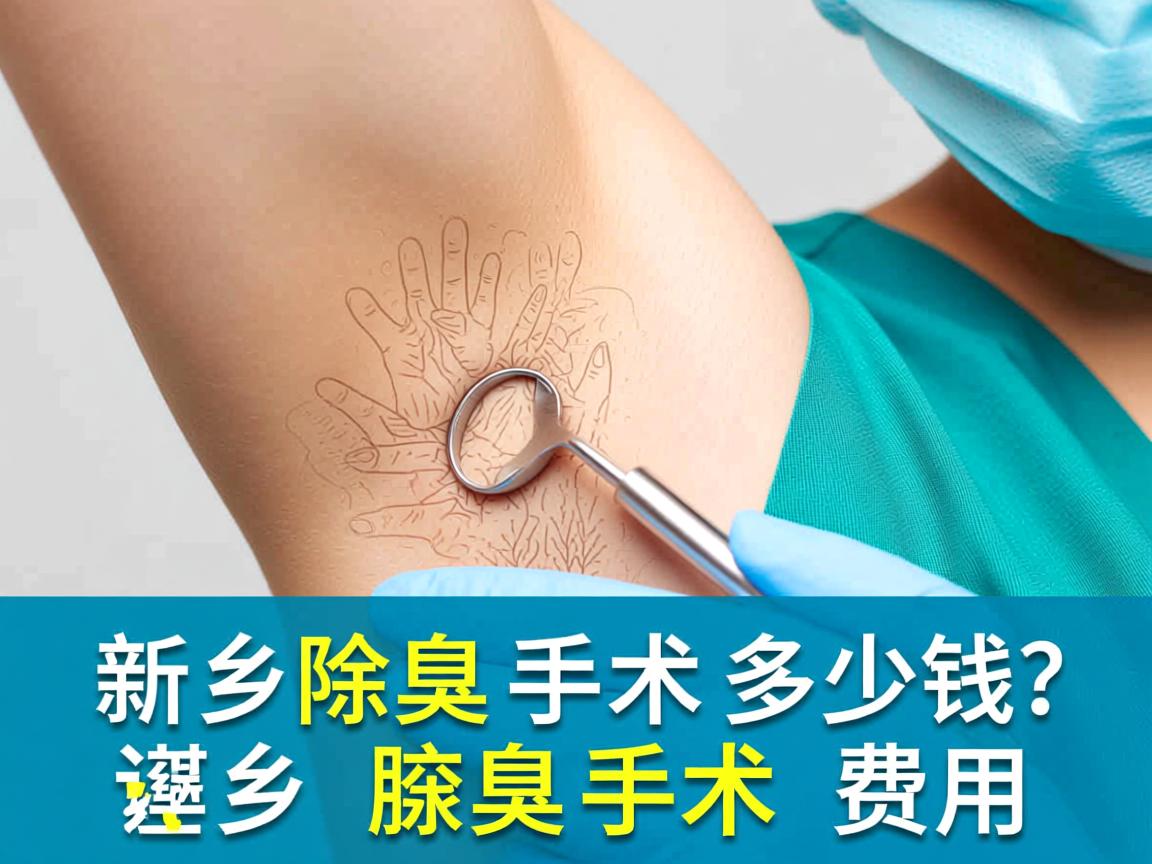 新乡除腋臭手术多少钱？详解新乡腋臭手术费用