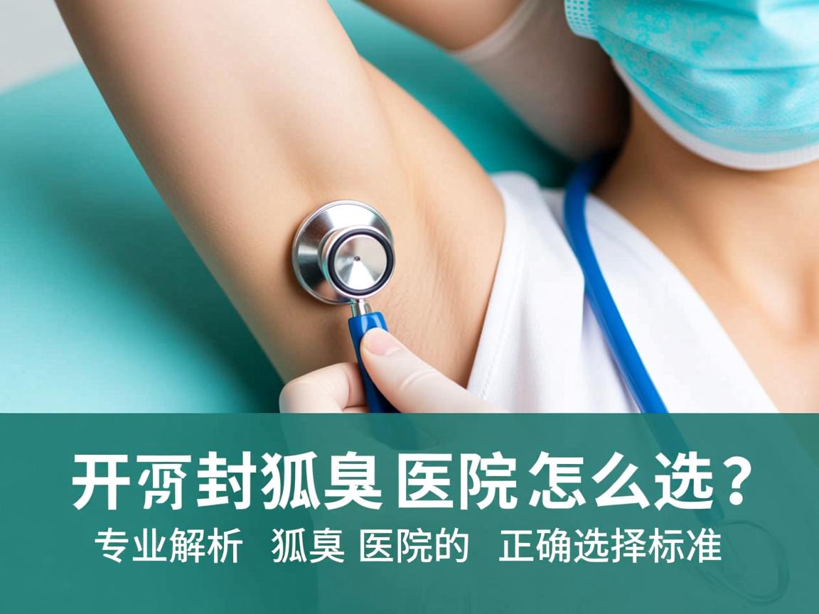 开封狐臭医院怎么选？专业解析狐臭医院的正确选择标准