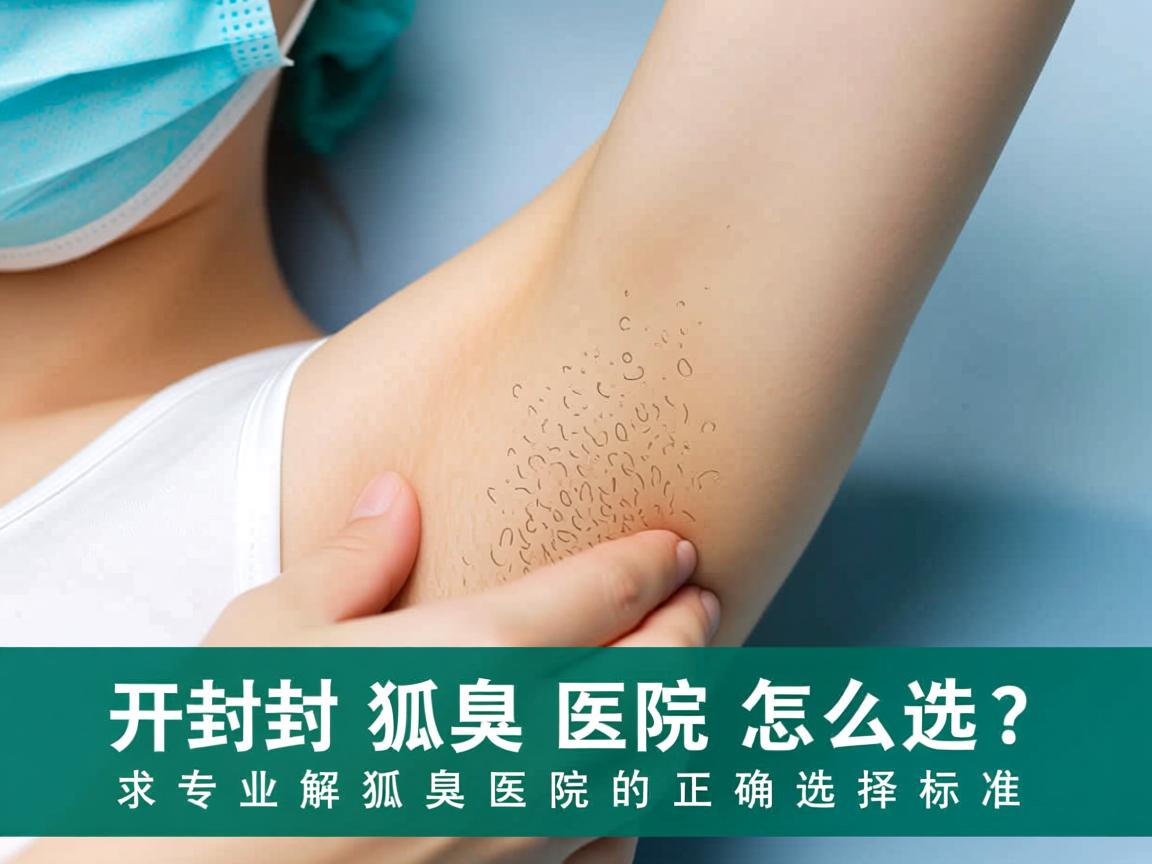 开封狐臭医院怎么选？专业解析狐臭医院的正确选择标准